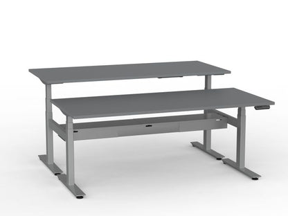 Agile Pro Electric 3-Column Shared Desk