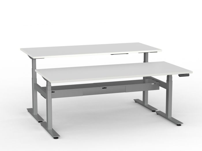 Agile Pro Electric 3-Column Shared Desk