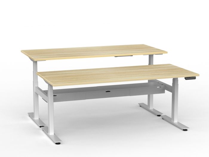 Agile Pro Electric 3-Column Shared Desk