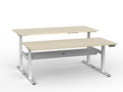 Agile Pro Electric 3-Column Shared Desk