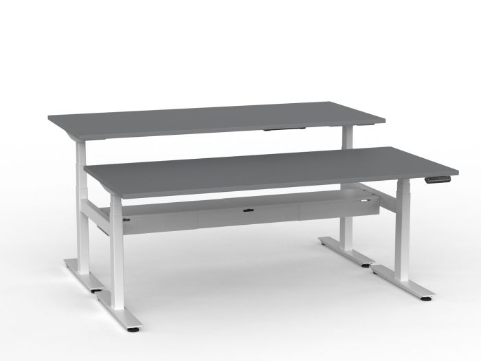 Agile Pro Electric 3-Column Shared Desk