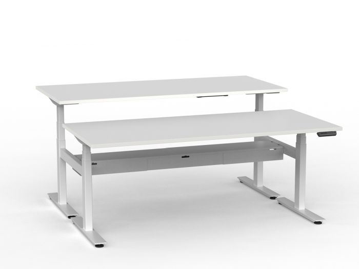 Agile Pro Electric 3-Column Shared Desk
