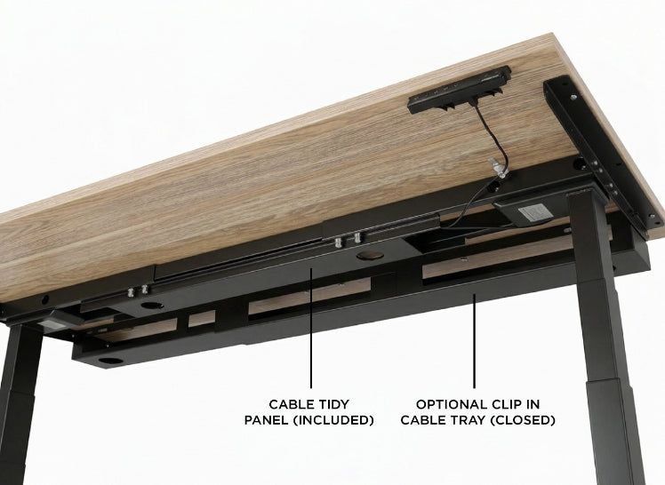 Evolve Electric Standing Desk Scalloped Desktop