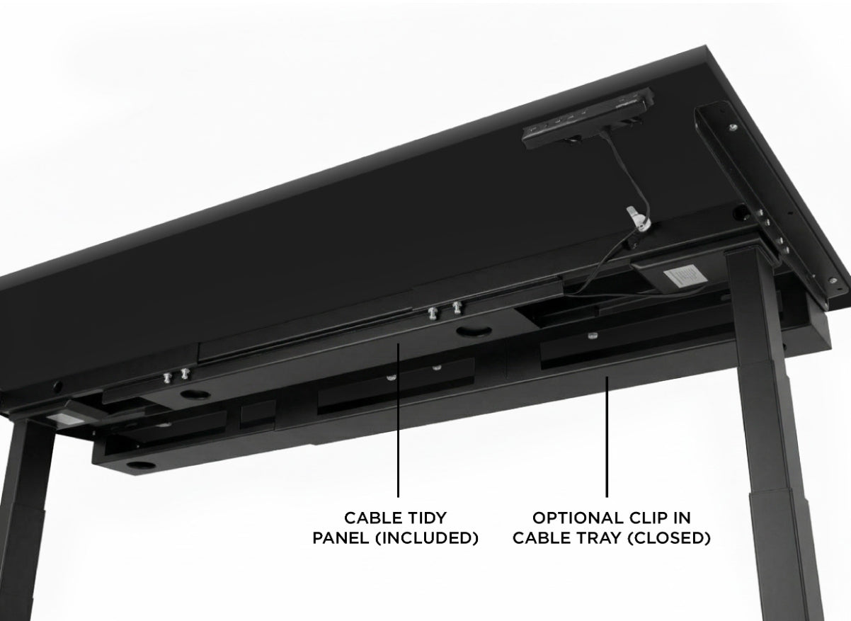 Evolve Electric Standing Desk Scalloped Desktop