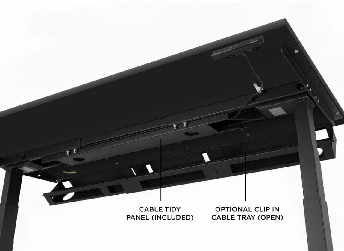 Evolve Electric Standing Desk Scalloped Desktop
