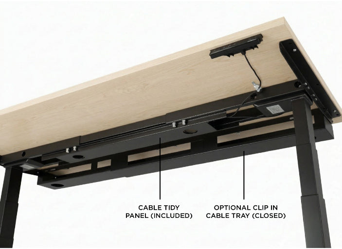 Evolve Electric Standing Desk Scalloped Desktop