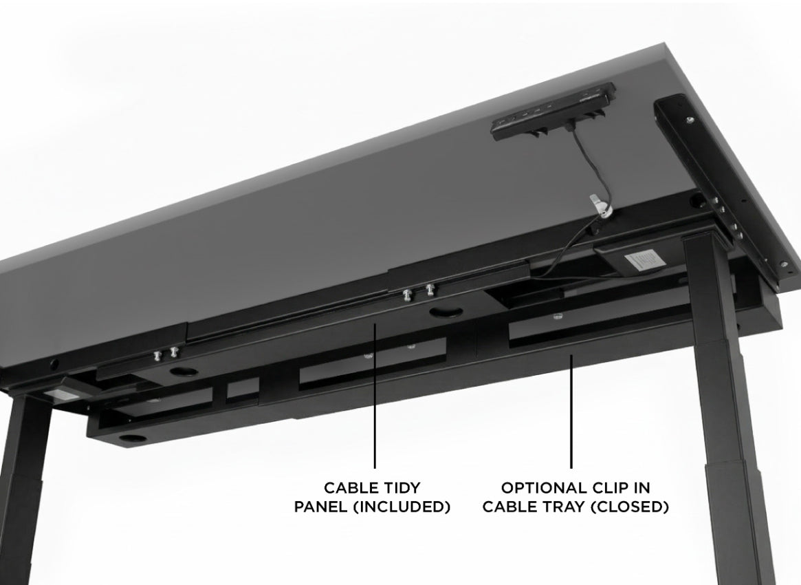 Evolve Electric Standing Desk Scalloped Desktop