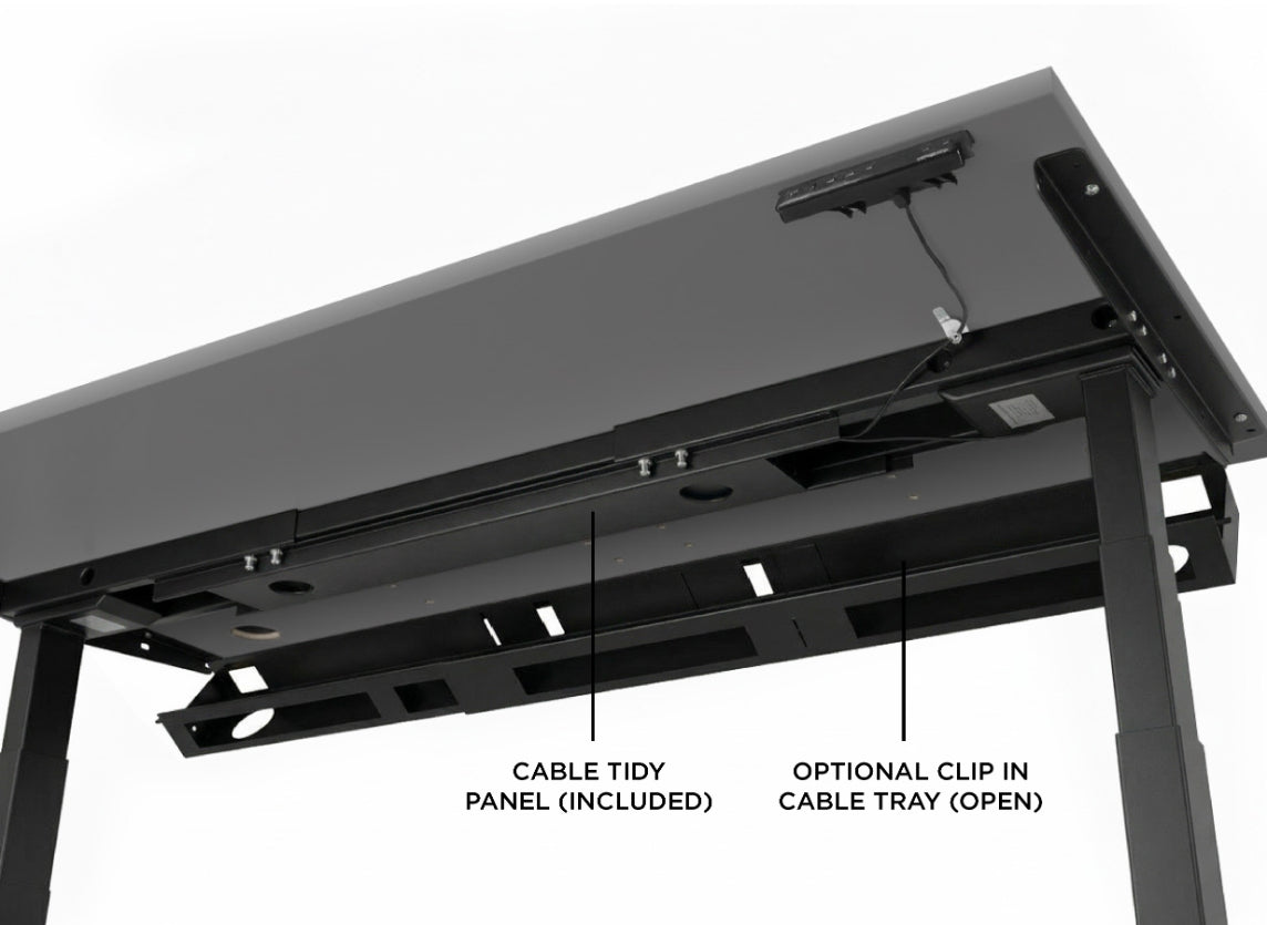 Evolve Electric Standing Desk Scalloped Desktop