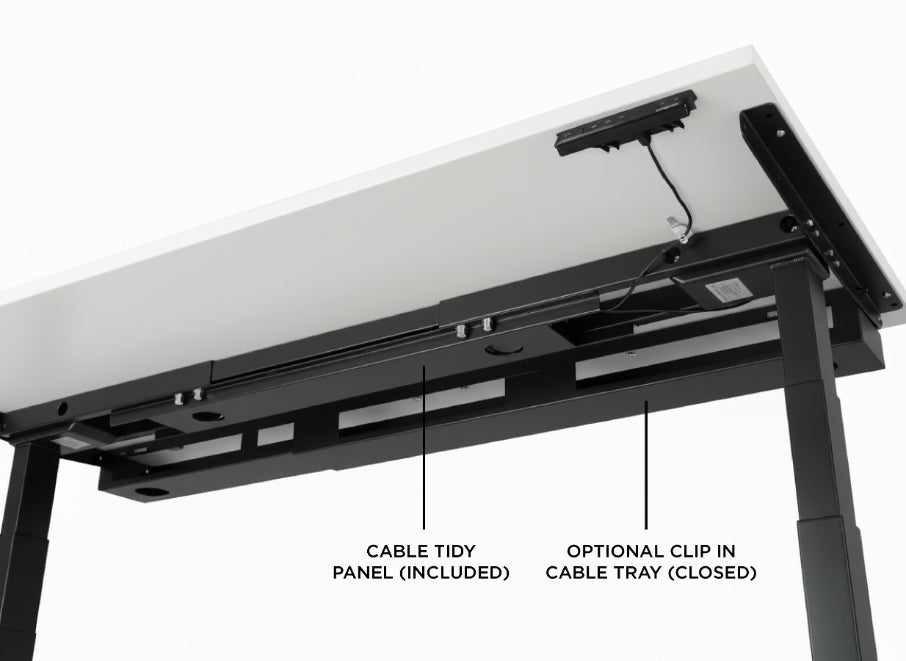 Evolve Electric Standing Desk Scalloped Desktop