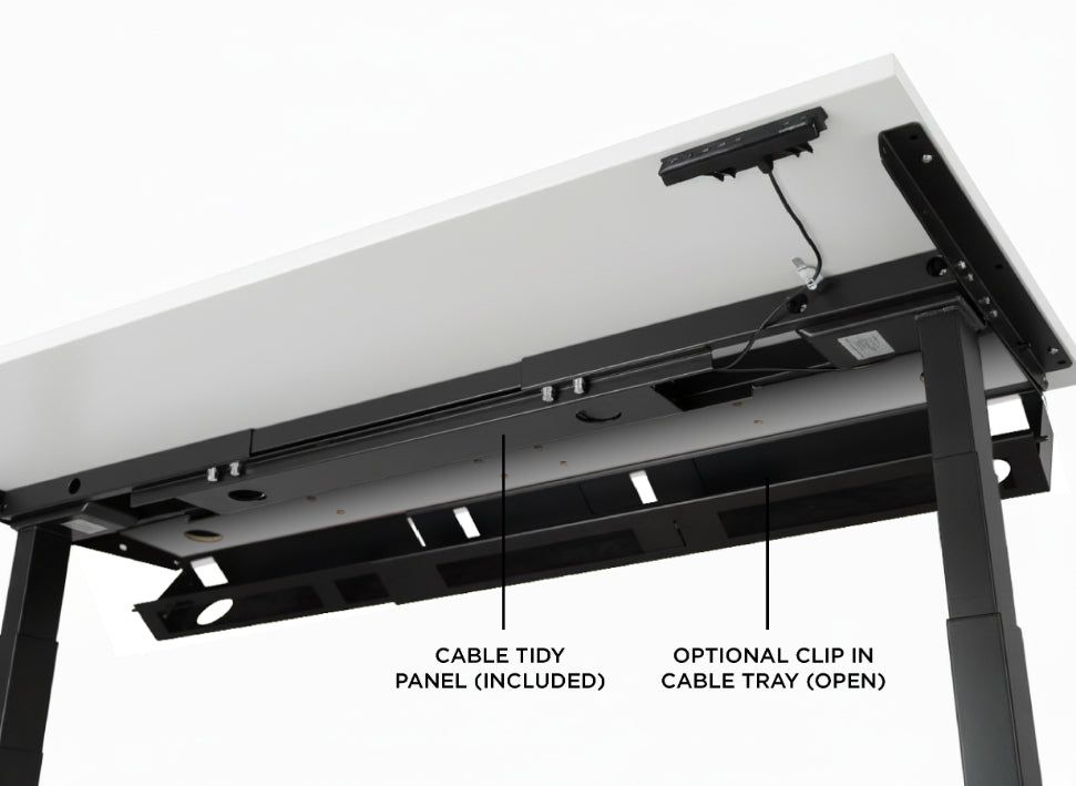 Evolve Electric Standing Desk Scalloped Desktop