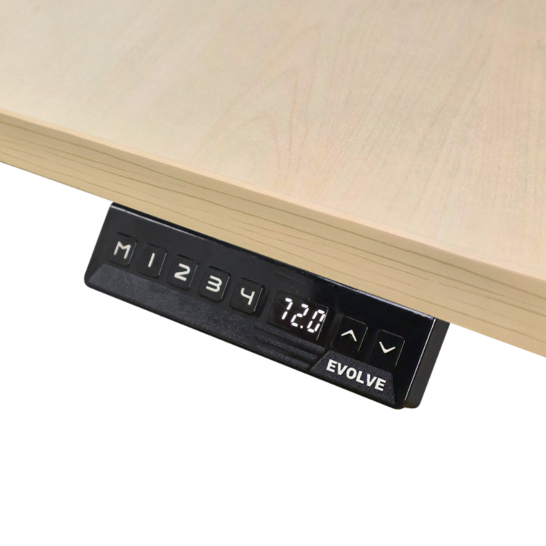 Evolve Electric Standing Desk Scalloped Desktop