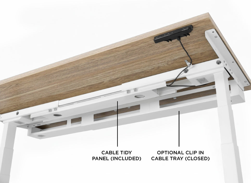 Evolve Electric Standing Desk Scalloped Desktop