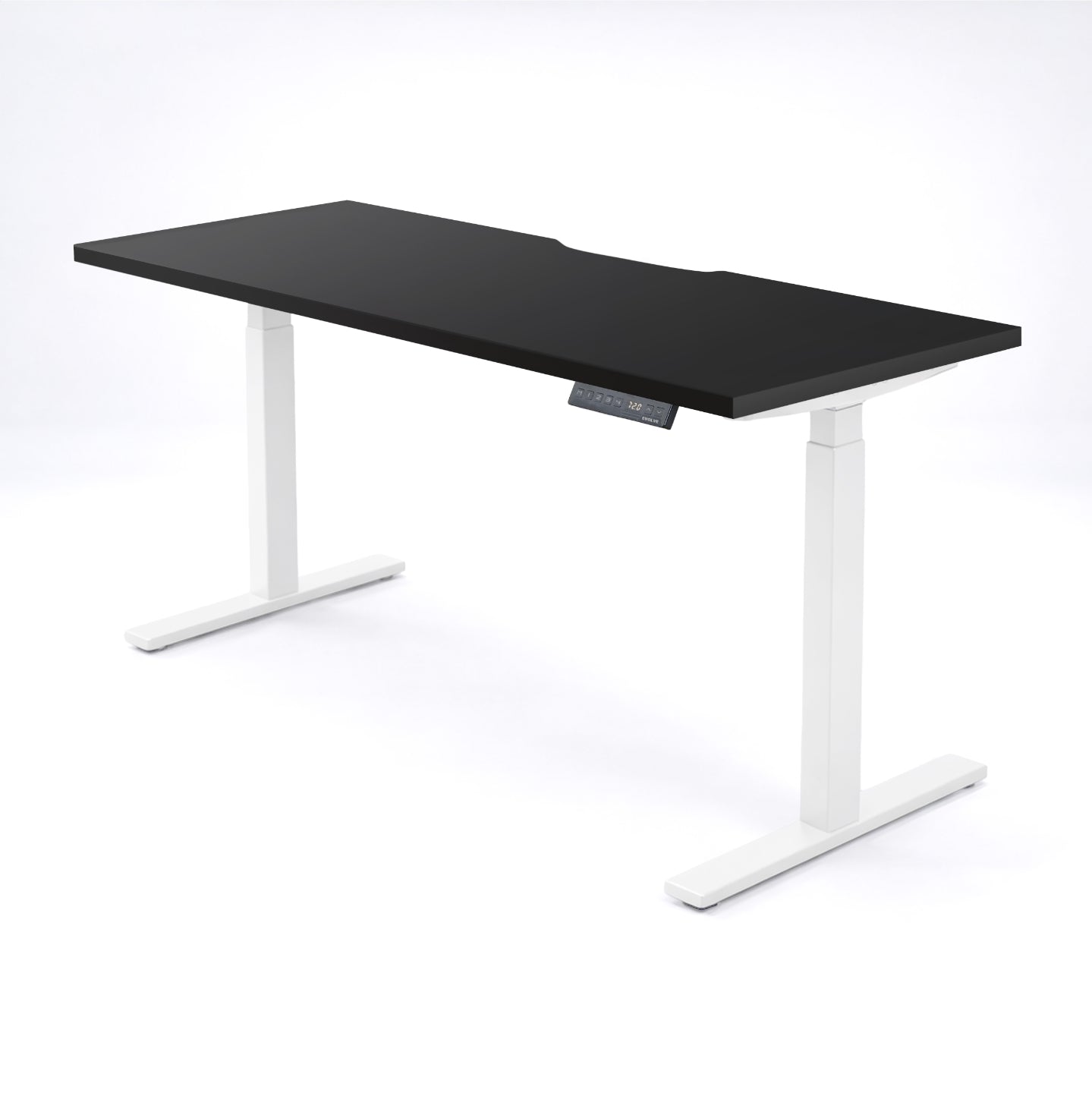 Evolve Electric Standing Desk Scalloped Desktop