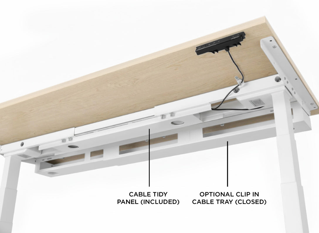 Evolve Electric Standing Desk Scalloped Desktop