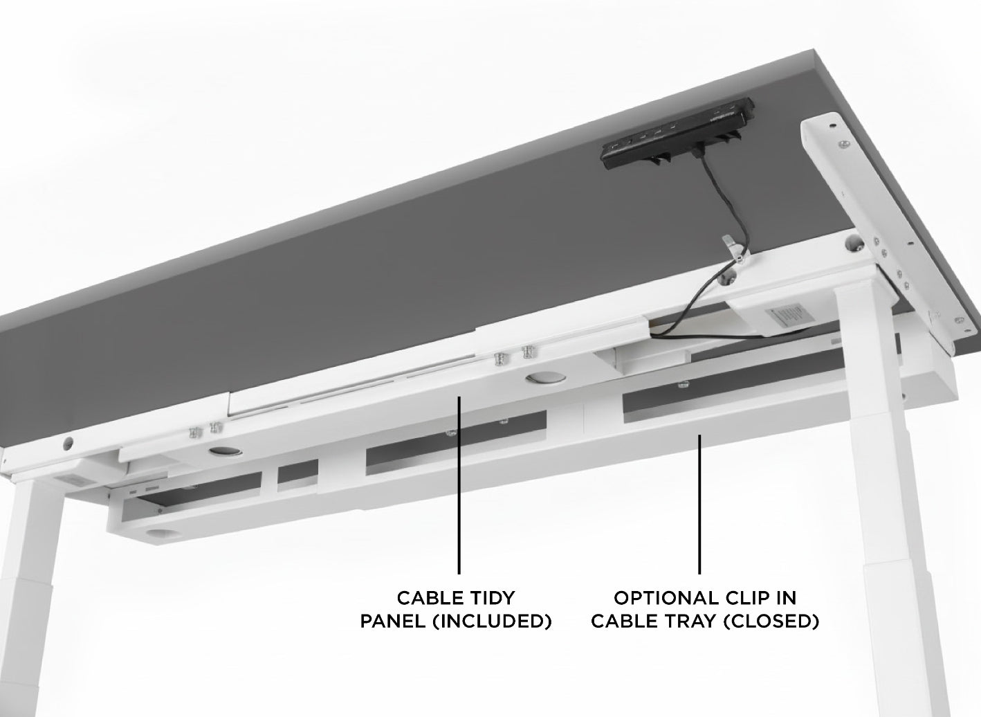 Evolve Electric Standing Desk Scalloped Desktop
