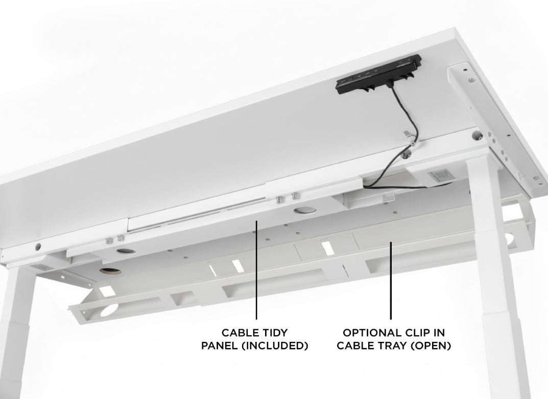 Evolve Electric Standing Desk Scalloped Desktop