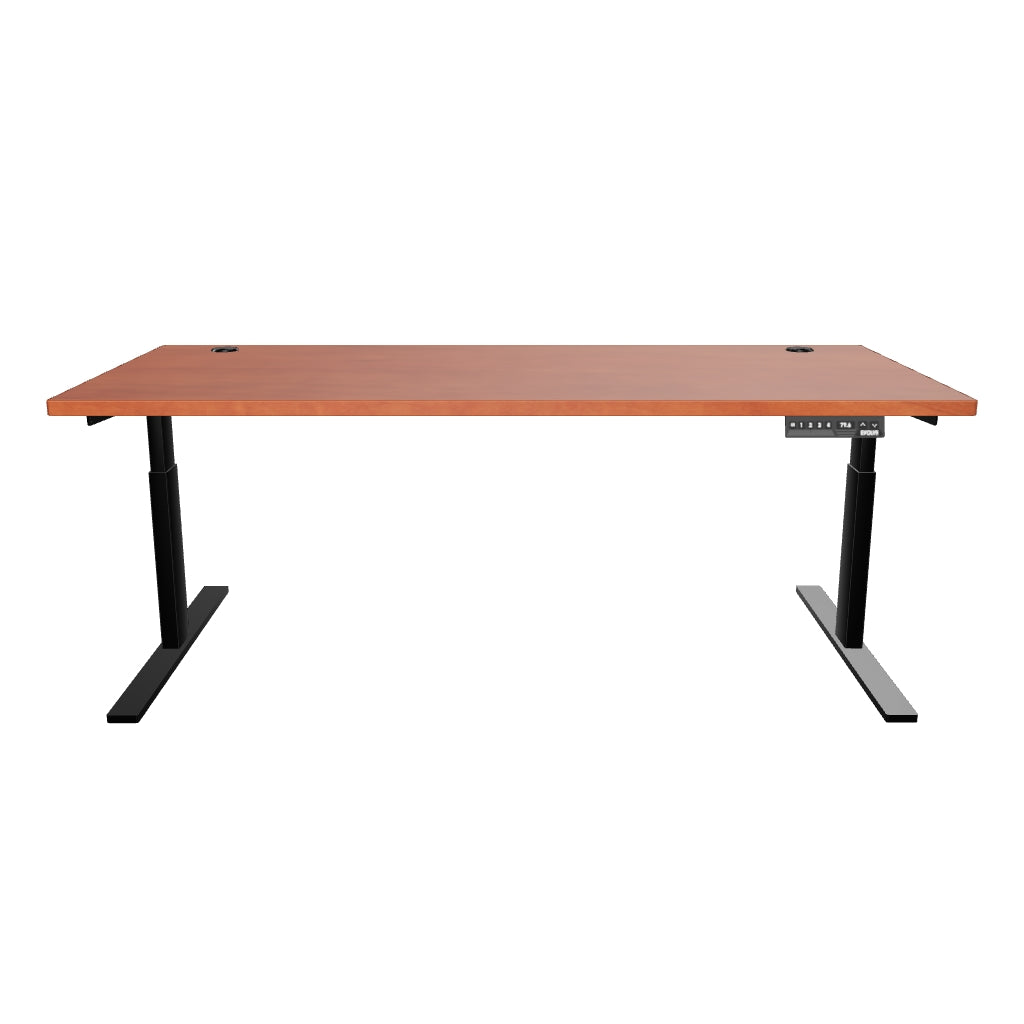 Evolve Electric Standing Desk 1800 x 800 White Top With Cable Ports