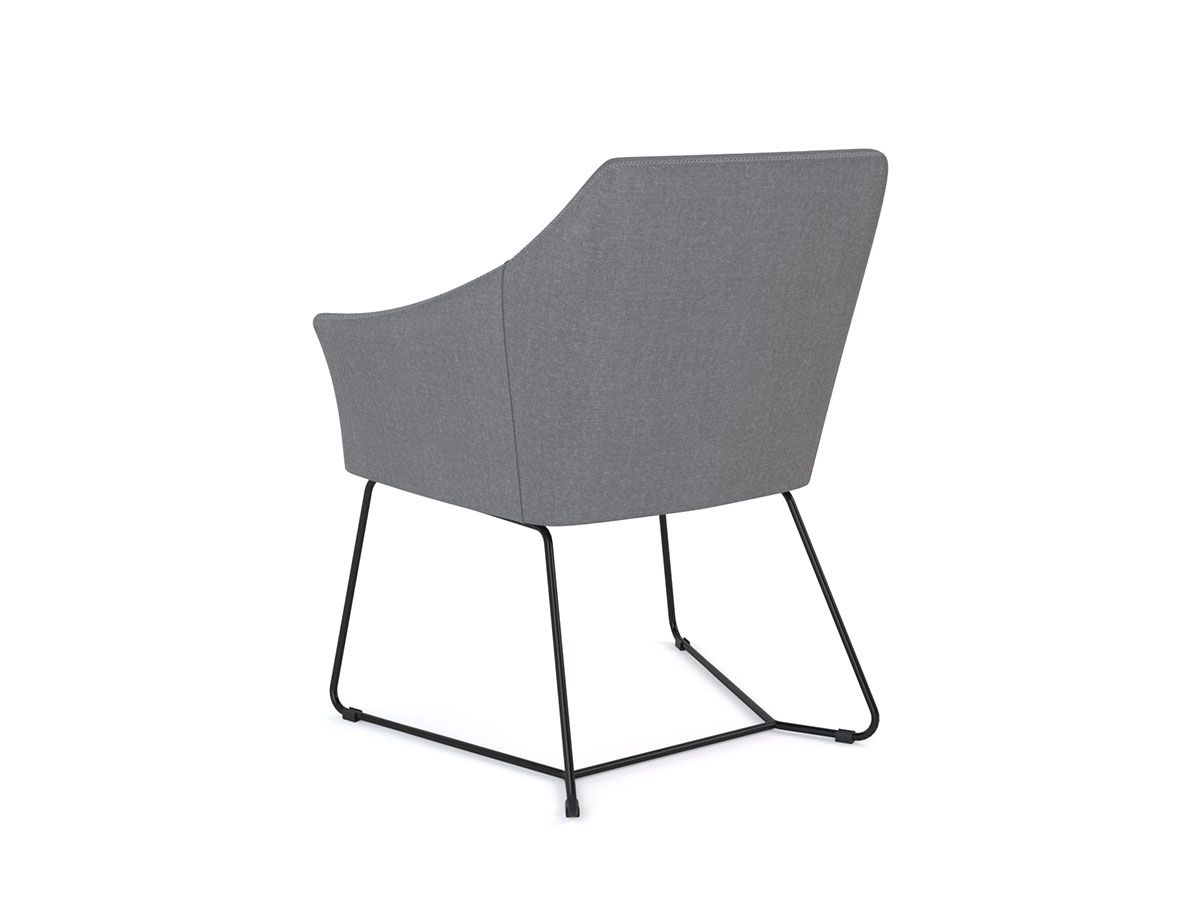 Echo Chair Sled Base in Granite Grey