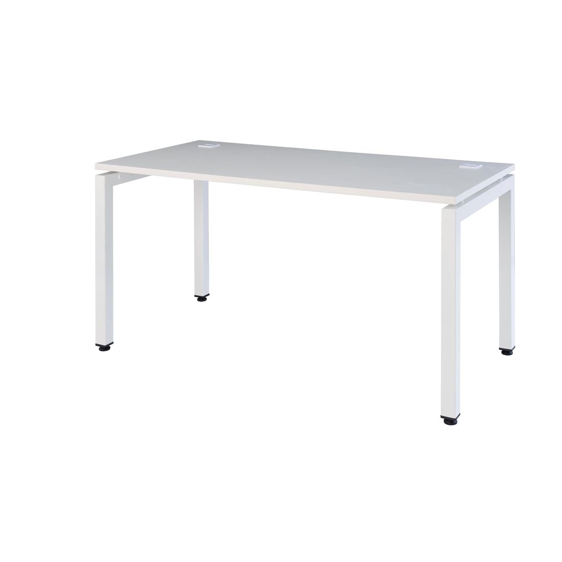 ultimo standard metal leg office desk white white frame