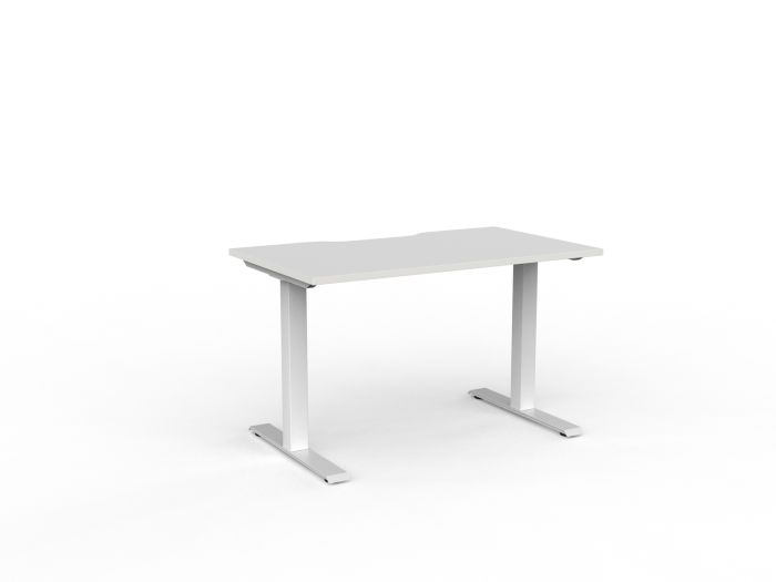 Velocity Fixed Individual Desk - Scallop