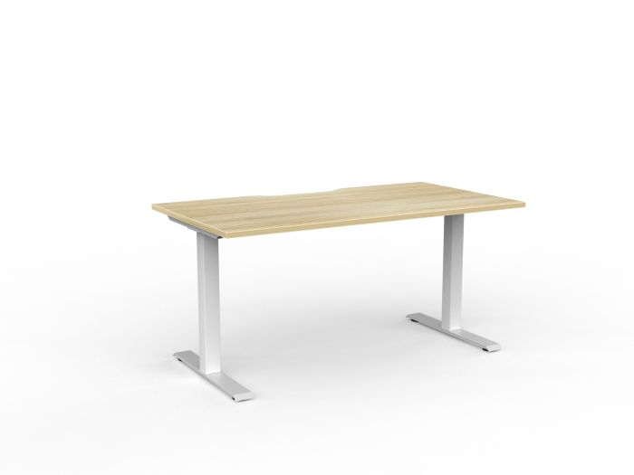 Velocity Fixed Individual Desk - Scallop