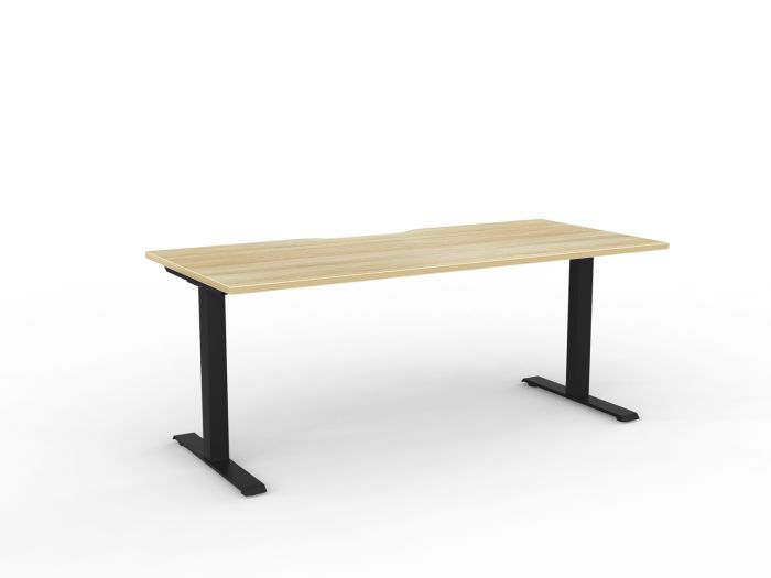 Velocity Fixed Individual Desk - Scallop