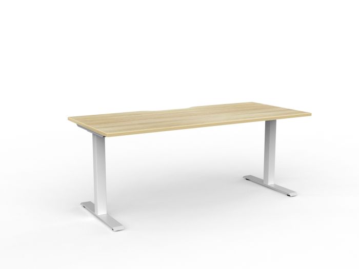 Velocity Fixed Individual Desk - Scallop