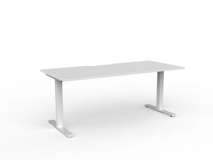 Velocity Fixed Individual Desk - Scallop