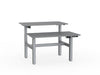 double sided electric height adjustable standing desk