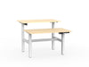 double sided electric height adjustable standing desk
