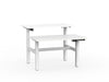 double sided electric height adjustable standing desk