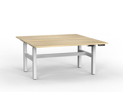 double sided electric height adjustable standing desk