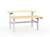 double sided electric height adjustable standing desk