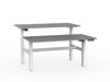 double sided electric height adjustable standing desk