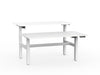 double sided electric height adjustable standing desk