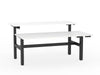 double sided electric height adjustable standing desk