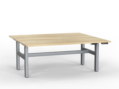 double sided electric height adjustable standing desk