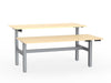 double sided electric height adjustable standing desk