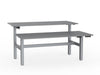 double sided electric height adjustable standing desk