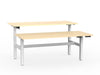 double sided electric height adjustable standing desk