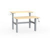 double sided manual height adjustable standing desk