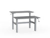 double sided manual height adjustable standing desk
