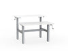 double sided manual height adjustable standing desk