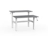 double sided manual height adjustable standing desk