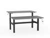 double sided manual height adjustable standing desk