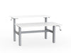 double sided manual height adjustable standing desk
