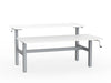 double sided manual height adjustable standing desk