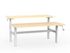 double sided manual height adjustable standing desk