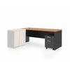office desk and storage system English Oak