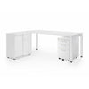 Ultimo Desk & Storage Combos White Standard Metal Leg